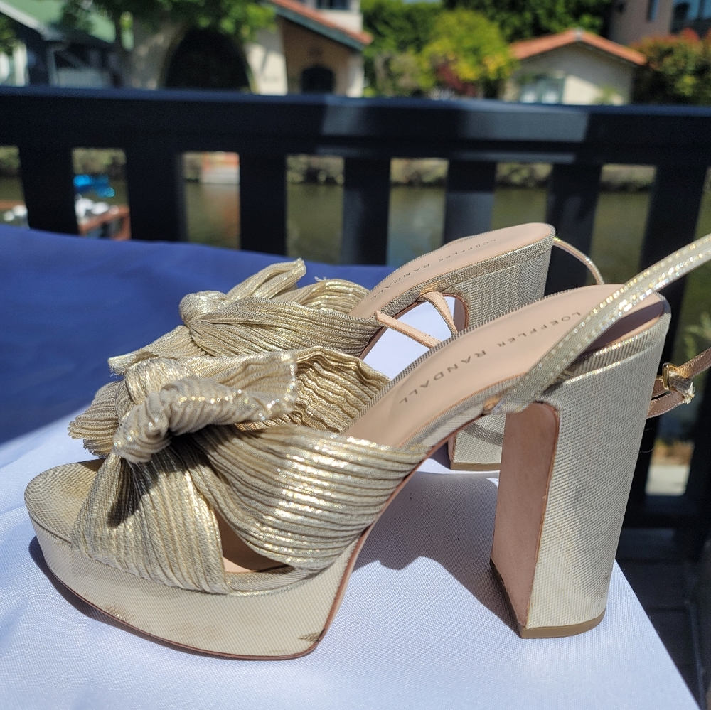 Loeffler Randall Platforms Size 7 -Metallic